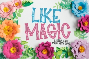 Like Magic - A Wooden Silly Heart Serif Font Download