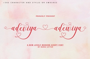 Adeviya adewiya - Lovely Modern script Font Download