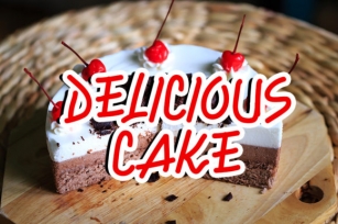 Delicious Cake Font Download