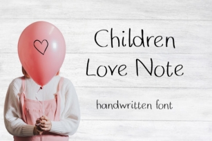 Children Love Note Font Download