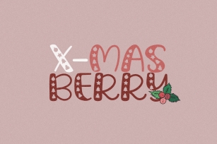 Xmas Berry - A Carved Handwritten Font Font Download