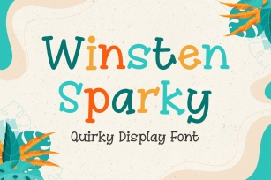 Quirky Display Font - Winsten Sparky Font Download