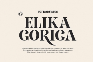 Elika Gorica Font Download