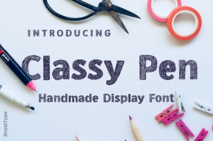 Classy Pen | Sketch Style Font Font Download