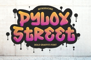 Pylox Street - Bold Graffiti Font Font Download