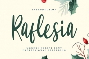 Raflesia - Beautiful Script Font Font Download