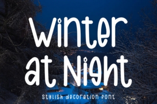 Winter at Night Font Download