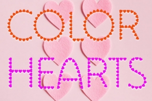 Color Hearts Font Download