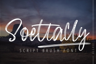 Soettally - Script Brush Font Font Download
