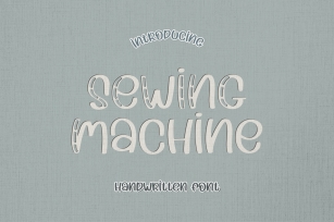 Sewing Machine - A Stitchy Handwritten Font Font Download