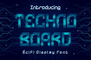 Technoboard - Circuit Board Font Font Download