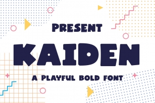 Kaiden Typeface - A Playful Bold Font Font Download