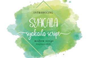 Syakaila Script Font Download