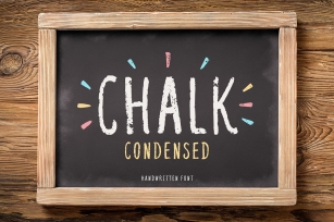 Chalk condensed font . Font Download