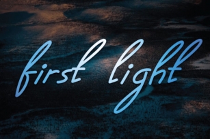 First Light Font Download