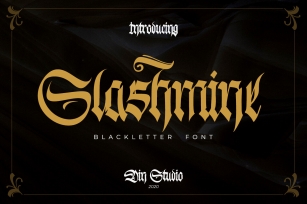 Slashmine-Blackletter Font Font Download