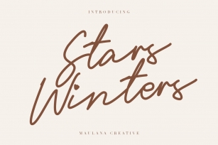 Stars Winters Typeface Font Download