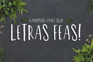 Letras Feas - handmade font duo! Font Download