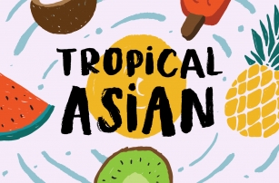 Tropical Asian - Organic Brush Font Font Download