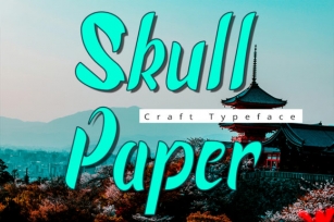Skull Paper Font Download