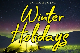 Winter Holidays Font Download