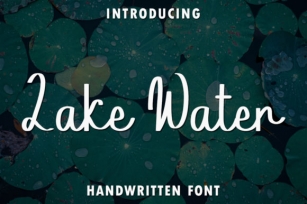 Lake Water Font Download