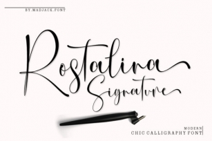 Rostalina Signature Font Download