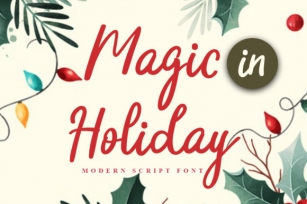 Magic in Holiday Font Download