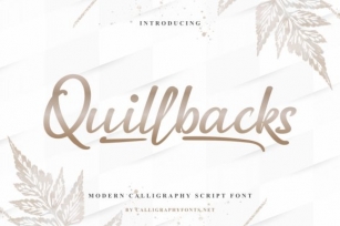 Quillbacks Font Download