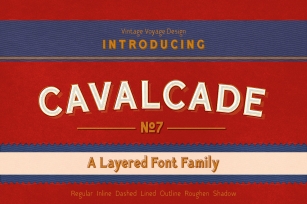 Cavalcade • Layered Font Font Download