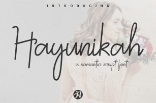HAYUNIKAH a Romantic Script Font Font Download