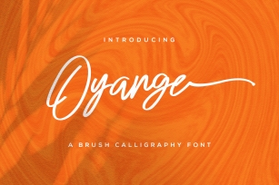 Oyange - Brush Calligraphy Font Font Download