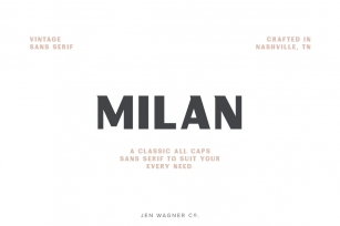 Milan | A Vintage Sans Serif Font Download