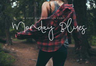 Monday Blues - Chic Handwritten Script Font Download