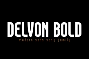 Delvon Bold Font Download