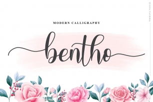 Bentho - Script Font Font Download