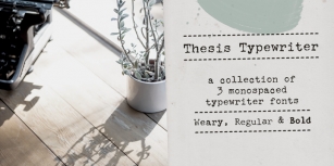 Thesis Typewriter Font Download