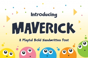 Maverick Typeface - Playful Bold Handwritten Font Font Download