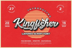 Kingfisher Layered Font Font Download