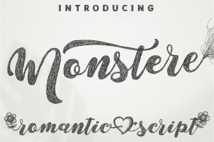 Monstere Script | Sketch Style Font Download