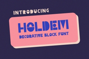 Holdem - Display Block Font Font Download