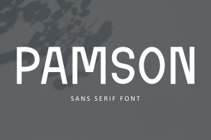 Pamson - Sans Serif Font Font Download