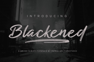 Blackened Font Download