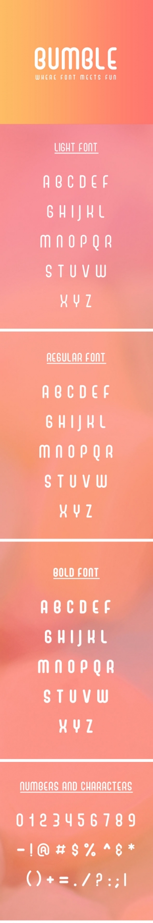 Bumble Fun Sans Serif Font Font Download