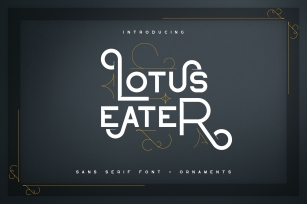 Lotus Eater - sans serif font Font Download