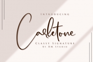 Carletone - Classy Signature Font Font Download