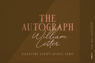 William Letter Signature Script Font Download