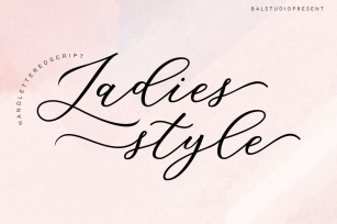 Ladies style Font Download