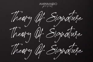 Theory Of Signature Font Download