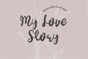 My Love Story - A Lovely Handwritten Script Font Font Download